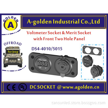 6 terminals with fuse holder and rocker switch power socket